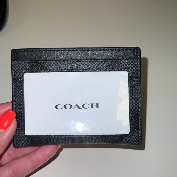 Coach SLIM CARD CASE IN SIGNATURE CANVAS - Picture 2 of 2